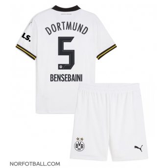 Billige Fotballdrakt Borussia Dortmund Ramy Bensebaini #5 Replika Tredjedraktsett Barn 2024-25 Kortermet (med bukser)